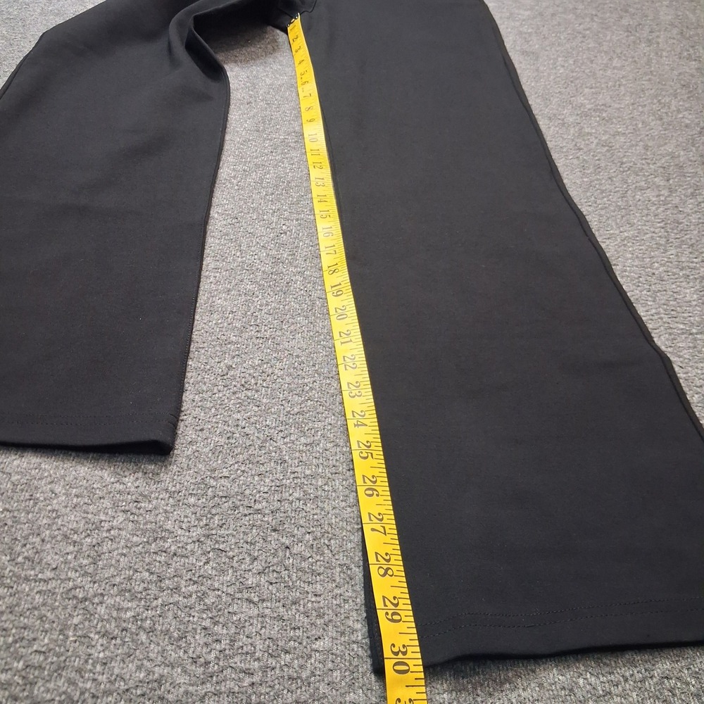 Betabrand Dress Pant Yoga Pant Black Sailor Button Pull On Bootcut Womens Sz L - Picture 5 of 13